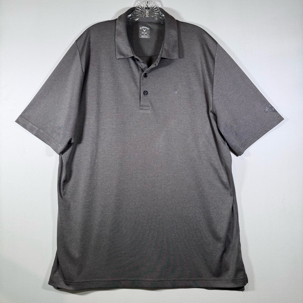 Callaway Golf Opti-Dri Men's Size XL Grey Polo Golf Shirt